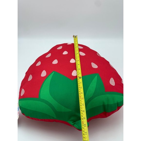 Novogratz Strawberry Indoor or Outdoor Decorative Throw Pillow 20" x 17" - Picture 9 of 10
